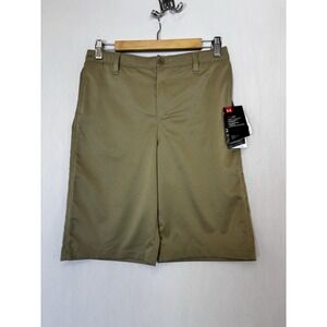 Under Armour Heat Gear Shorts Mens 18 Loose Fit Beige Pockets